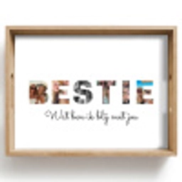 Bestie - Lettercollage Dienblad Rechthoek middel -z3d_shopping