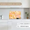 Abstract - Golvend - Oranje keuken achterwand spatscherm klein -sfeer4_FR