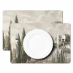 Vallei - Bos - Natuur - Groen Placemat vinyl groot -zzsfeer2_Kitchenyeah-website