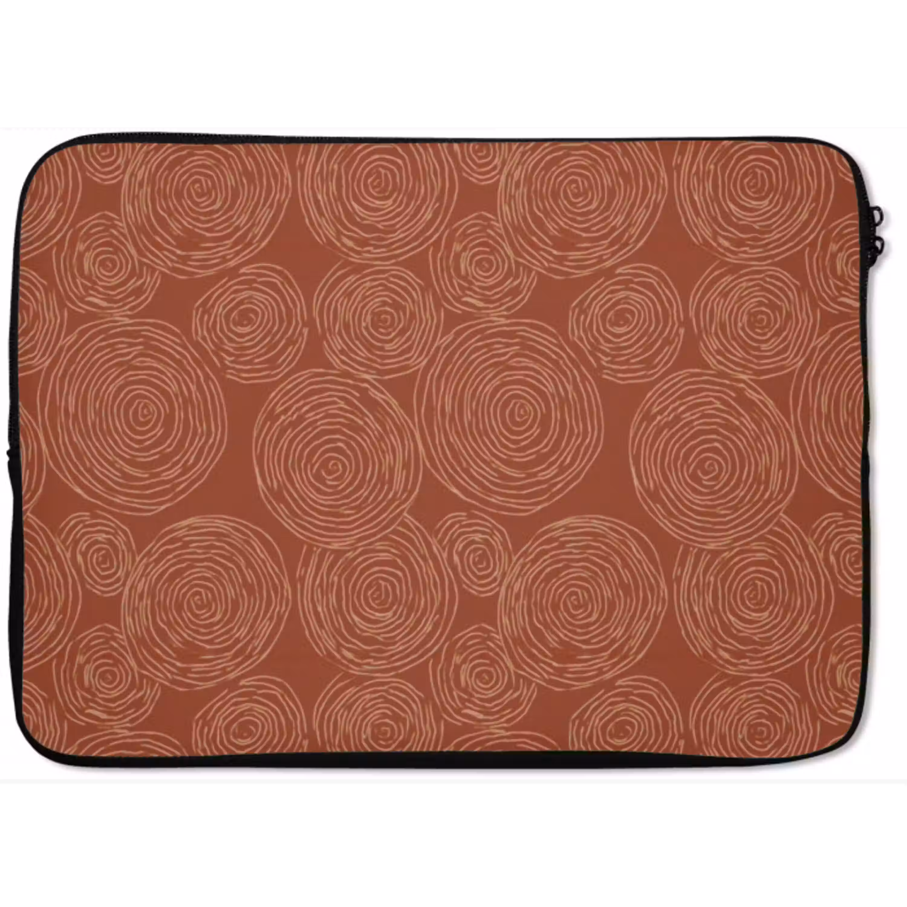 Cirkels - Abstract - Artistiek - Terracotta laptophoes neopreen klein 279 -zkaufland3dotto