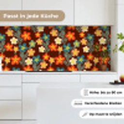 Retro - Patronen - Bloemen - Jaren 70 keuken achterwand 2 middel 871 -sfeer4_DE