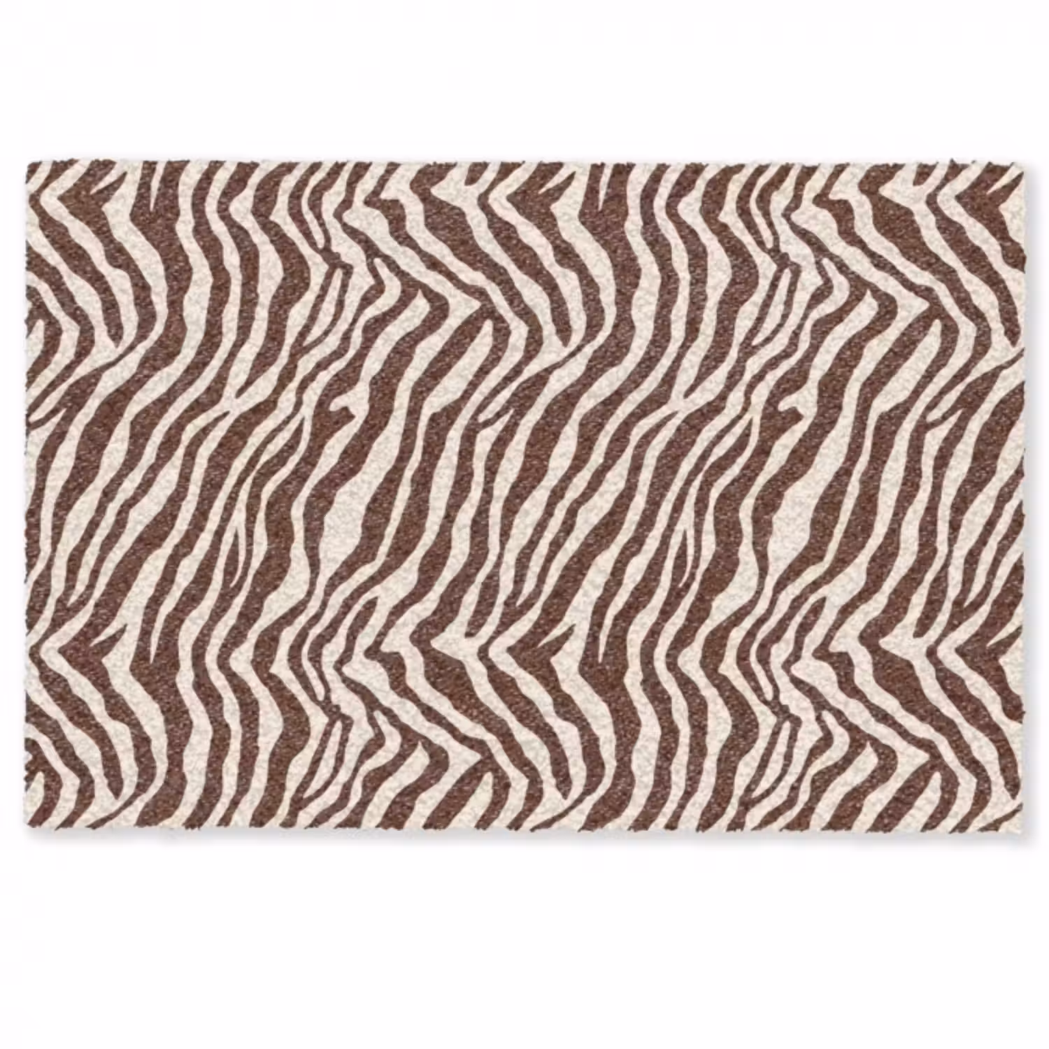 Fußmatte - Zebra - Muster - Schwarz - Weiß