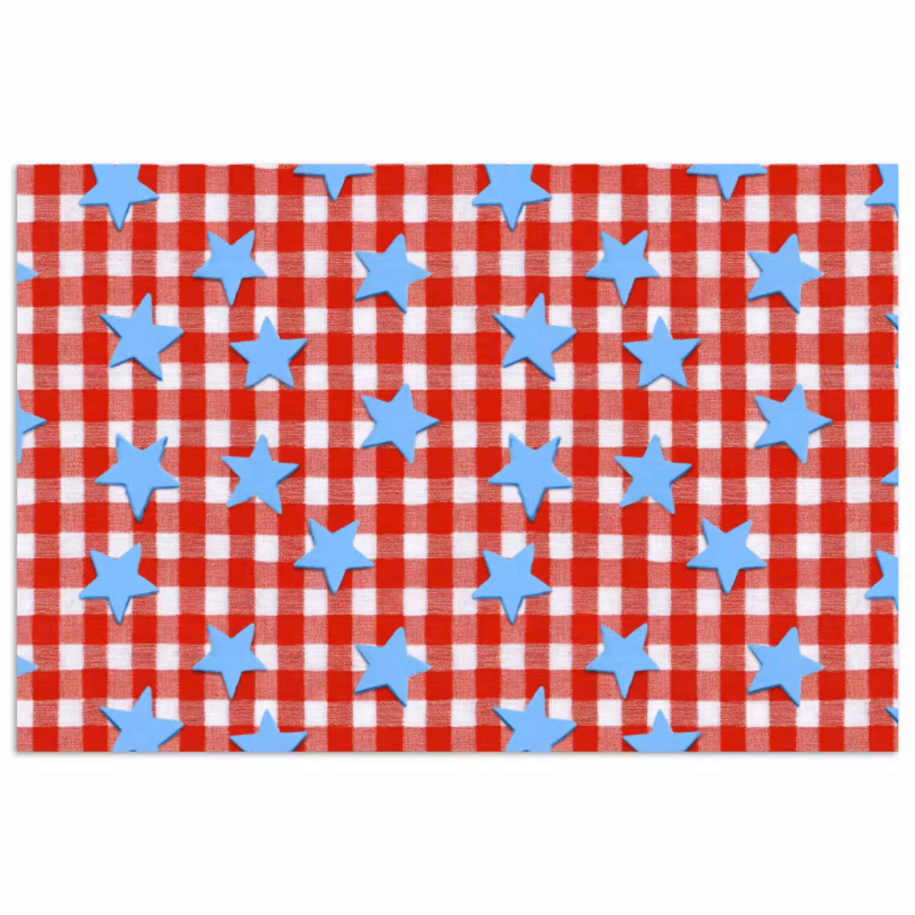 Ruit - Sterren - Rood poster papier klein 62 -3d