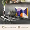 Vormen - Abstract - Grafisch - Oranje keuken achterwand spatscherm klein -usp_NL