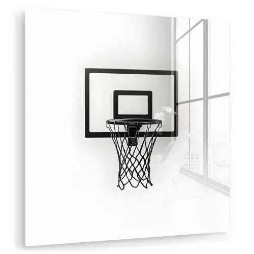 Basketbalbord - Minimalistisch - Zwart plexiglas 5mm klein -zzzproduct_nieuw