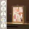 Kunst - Roze - Abstract Light Box met kabel (Tafellamp) klein -USP_NL