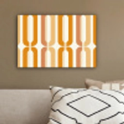 U-vorm - Retro - Oranje canvas 2cm klein 34 -sfeer3