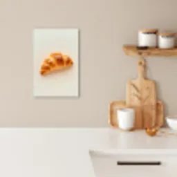 Croissant - Brood - Beige KitchenYeah - Keuken - Canvas klein -sfeer1