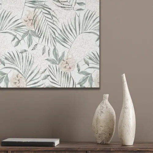 Bohemian - Bladeren - Bloemen - Tropisch PET vilt middel -sfeer6_closeup