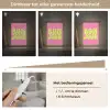 Bonjour - Roze - Fel groen Light Box met kabel (Tafellamp) klein -USP_dimbaarNL