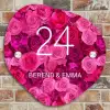 Roze rozen - Klassiek Naambord Organisch middel -sfeer10