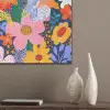Kleurrijk - Bloemen - Abstract - Stippen PET vilt klein -sfeer6_closeup