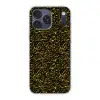 Spat - Waterverf - Geel - Zwart Telefoonhoesje iPhone 17 Pro Max klein 879 -3d