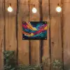 Banen - Golven - Kleurrijk - Abstract tuinposter los doek klein -sfeer1