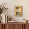 Geel - Uil - Vogel - Decoratie Light Box met kabel (Wandlamp) klein -sfeer2