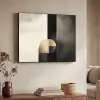 Vormen - Modern - Zwart Textielframe zwart klein -sfeer3