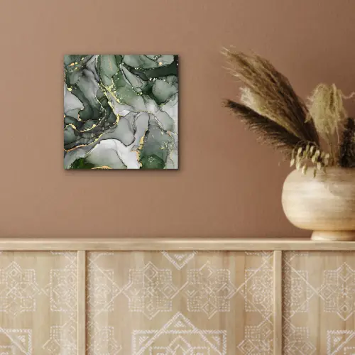 Luxe - Marmer - Groen aluminium wit klein -sfeer4