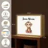 Aap - Baby - Jungle dieren Light Box met batterij (Wandlamp kind) middel -USP_websiteoverzichtNL