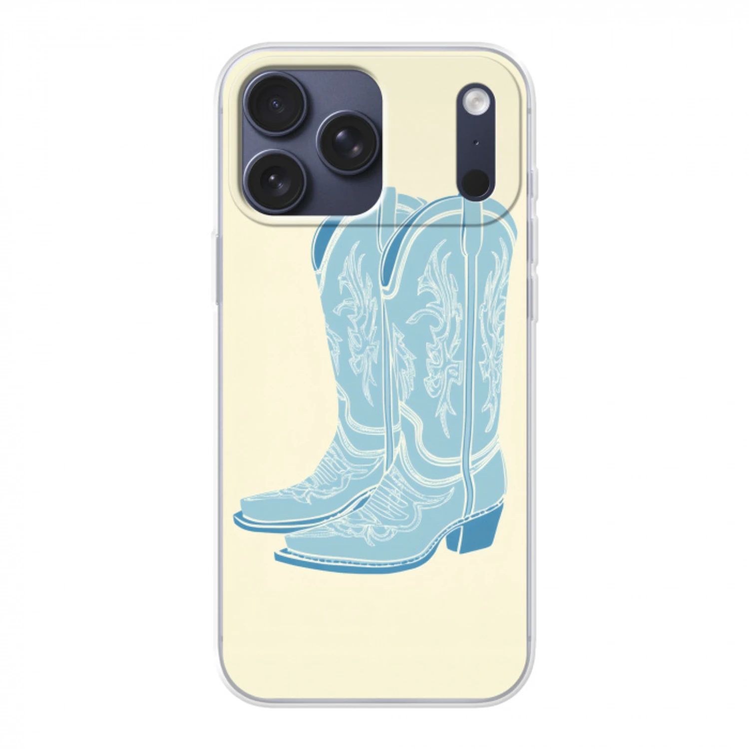 Illustratie - Cowboylaarzen - Patroon Telefoonhoesje iPhone 17 Pro Max klein -3d