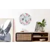 Bladeren - Jungle - Pastel - Tropisch Wandcirkel aluminium klein -kantoor