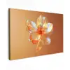 Glazen - Bloem - Oranje canvas 2cm klein -z3d