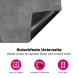 Beton - Grijs - Abstract - Betonlook Inductie beschermer vinyl 3mm klein -zzzzzzz-lf-onderkant