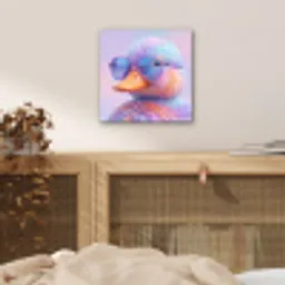 Eend - bril - Pastel aluminium wit klein -sfeer3