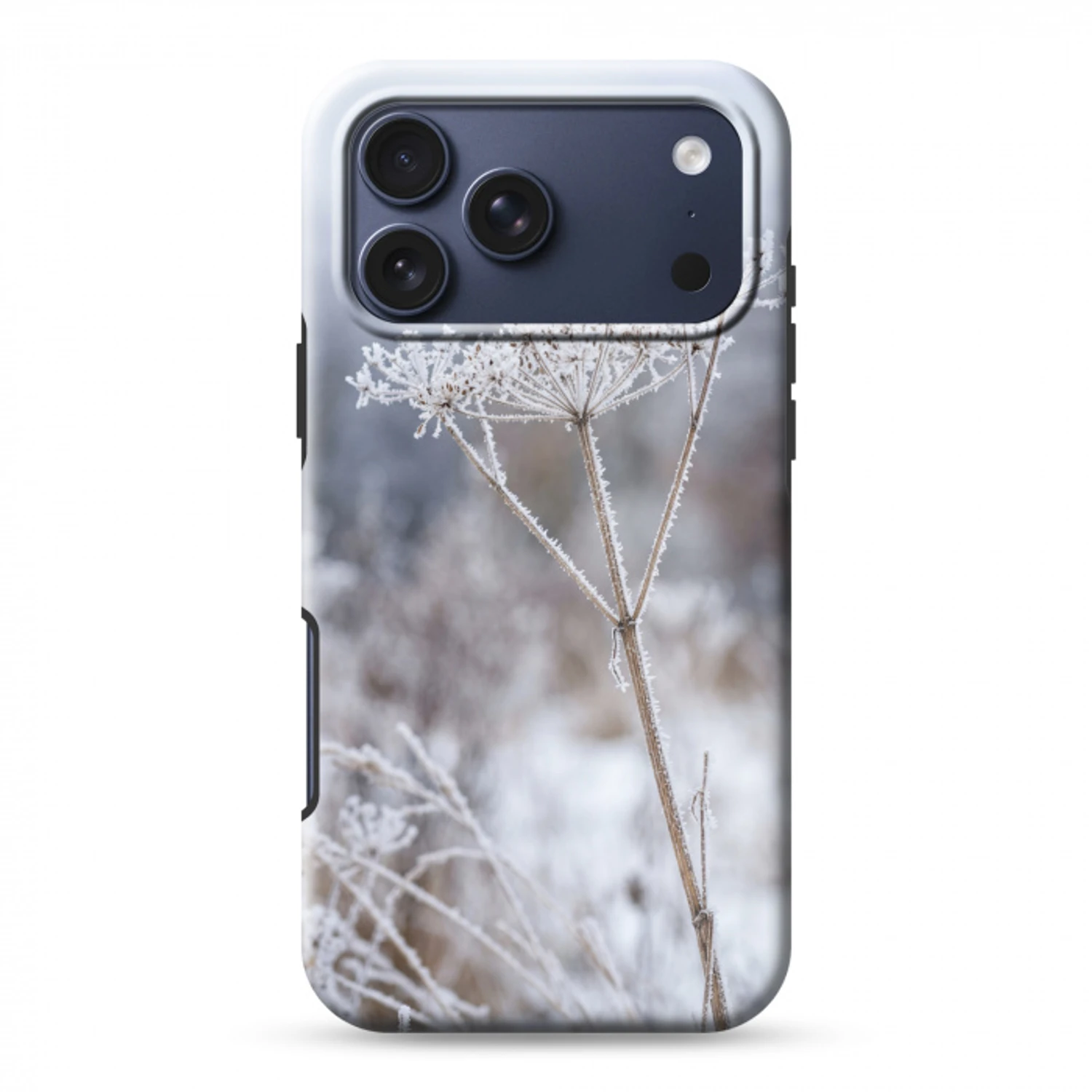 Schermbloem - Rijp - Kristallen - Winter - Delicaat Toughcase MagSafe Apple iPhone 17 Pro Max klein -3d