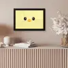Kuiken - Vrolijk - Geel - Minimalistisch fotolijst zwart zonder passe partout klein -sfeer5