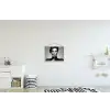 Vrouw - Lolly - Zwart textielposter latten blank klein -kinderkamer