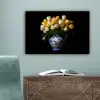 Geel - Tulpen - Vaas - Bloemen canvas 2cm klein -sfeer4