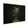 Bloembollen - Wit - Vaas - Minimalistisch canvas 2cm klein -z3d