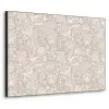 Bloemenprint - Grijs - Crème Textielframe zwart klein 947 -3d