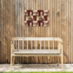 Modern - Geometrie - Kleurrijk Tuinposter op houten frame 2 cm dik klein 845 -sfeer4