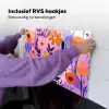 Bloemen - Kleurrijk - Bladeren Inductie beschemer met haakjes klein -ky-ophangen-nl