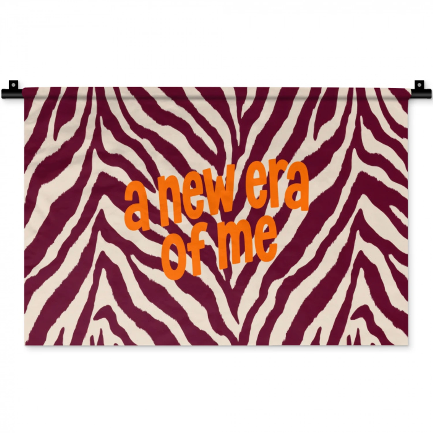 New era - Bordeaux - Zebraprint Wandkleed katoen klein -zz3d