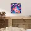Bloemen - Blauw - Roze plexiglas 5mm klein -sfeer4