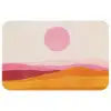 Heuvels - Oranje - Zon - Abstract Badmat klein -3d