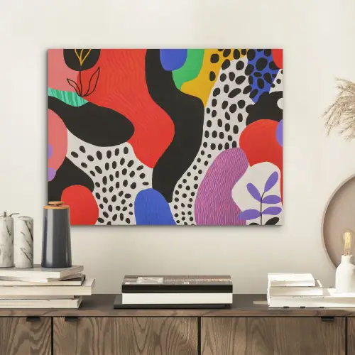 Abstract - Vormen - Kleuren - Stippen PET vilt klein -sfeer1