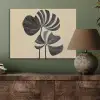 Zwart - Bladeren - Strepen - Minimalistisch PET vilt klein -sfeer2