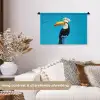 Tucan - Sokkel - Vogel - Koksmuts Wandkleed katoen klein -sfeer1