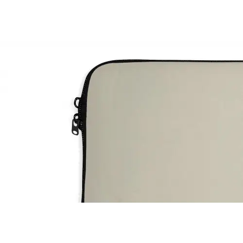 Vrouw - Bloem - Geel - Minimalistisch laptophoes neopreen klein -detail