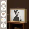 Vrouw - Champagne - Modern Light Box met batterij (Wandlamp) middel -USP_websiteoverzichtNL