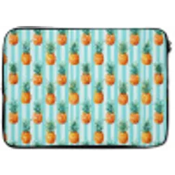 Ananas - Strepen - Groen laptophoes neopreen klein 279 -zkaufland3dotto