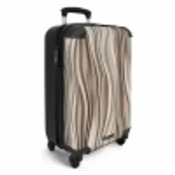 Golven - 3D - Crème NBS - Handbagage koffer - Volwassenen Unisex middel -productfoto_3d