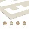 Eten - Decoratie - Beige - Wit poster papier klein -closeup_NL