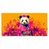 Kimono - Roze - Panda - Bloemenkroon Muismat XXL klein -3d_leeg
