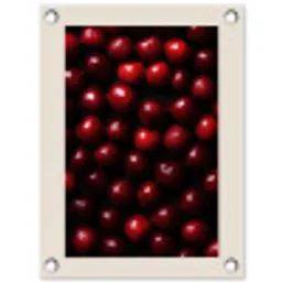 Kersen - Rood tuinposter los doek klein -3d