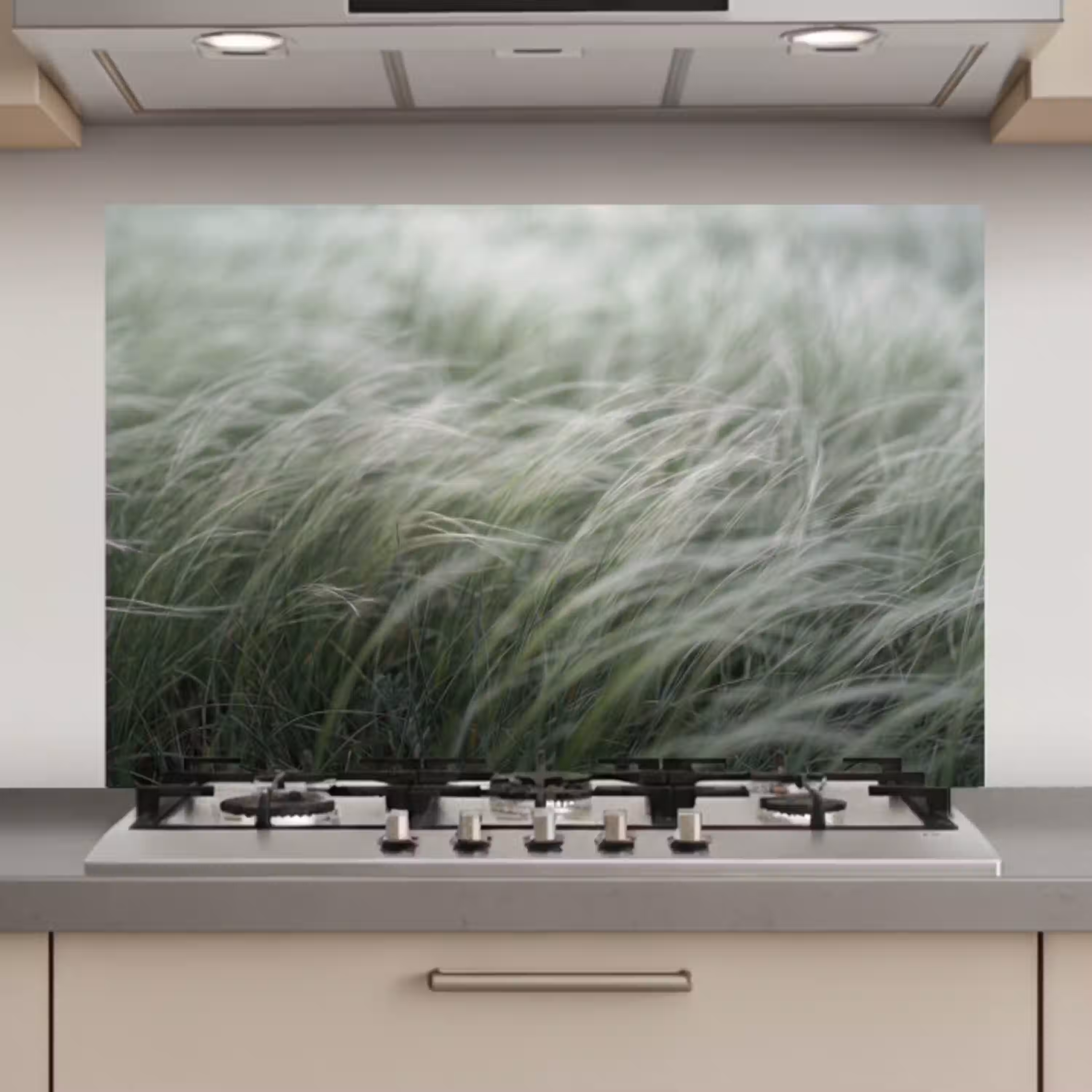 Gras - Wazig - Natuur - Groen - Zacht keuken achterwand spatscherm klein -3d_website