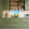 Bloemen - Kleurrijk - Blauw - Natuur keuken achterwand 2 middel -sfeer3